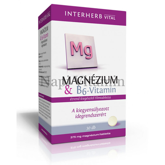 Interherb Magnézium + B6-Vitamin 30x